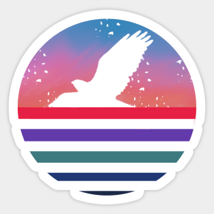 Sunset Bird Sticker